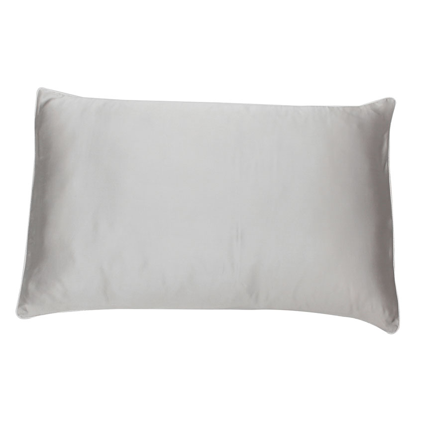 Silk pillow grey